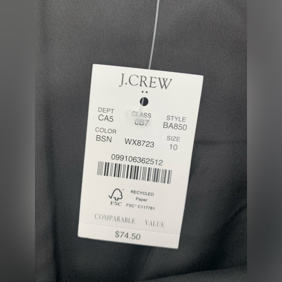 J. Crew Navy Blue and Dark Green A-Line Tartan Skirt Size 10 - Picture 7 of 9